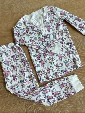 Roller Rabbit Kids Size 6 Palm Beach Monkey Pajama Set